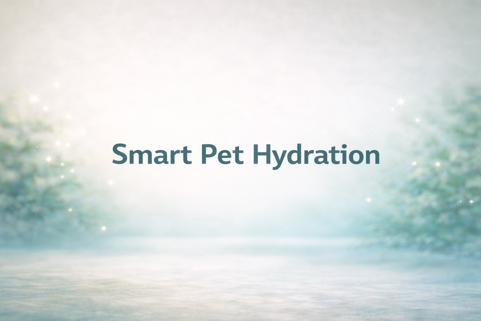 Smart Pet Hydration