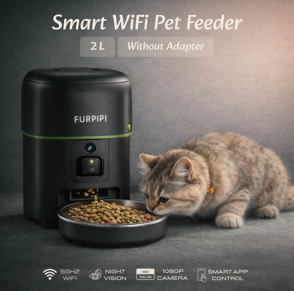 Smart Wi-Fi Pet Feeder with Camera