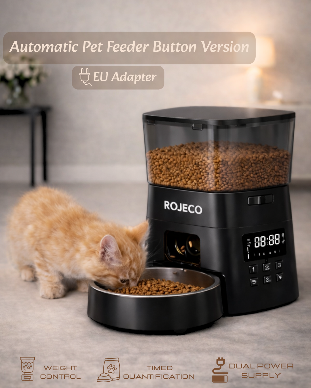 Automatic Pet Feeder - Button Version