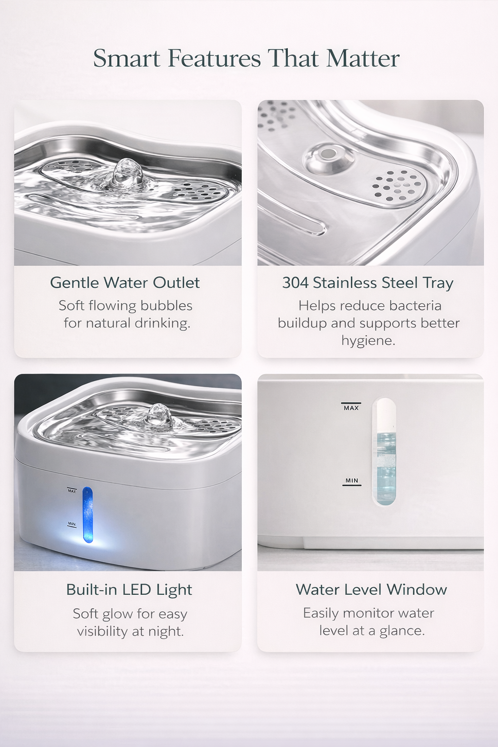 HydroMate Smart Water Fountain – 2.5L