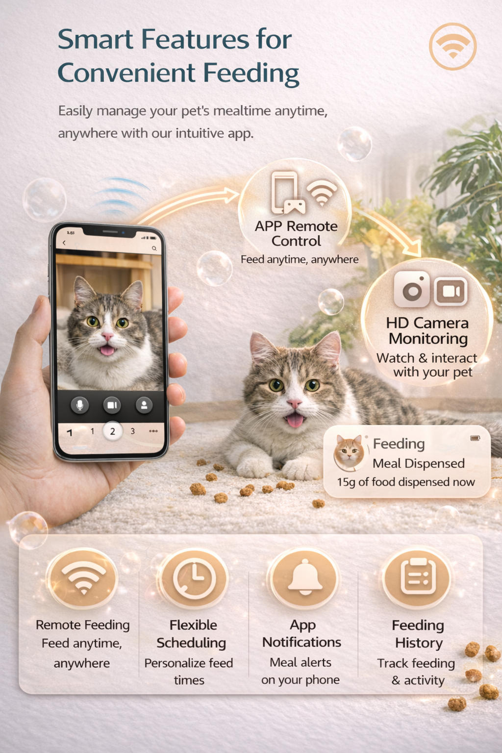 PawFeeder Smart feeder (Single Bowl)