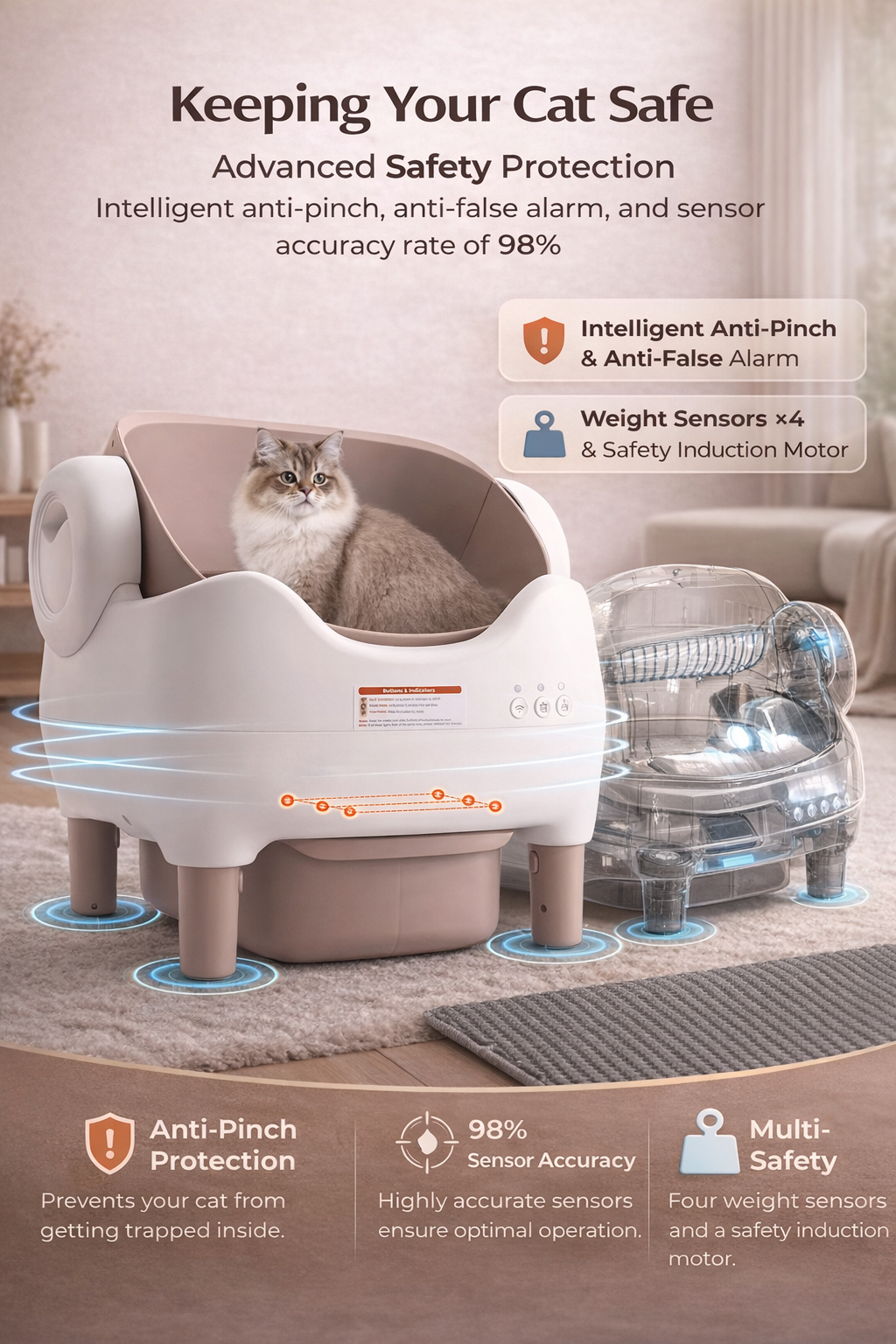 FreshNest Smart Cat Litter Box