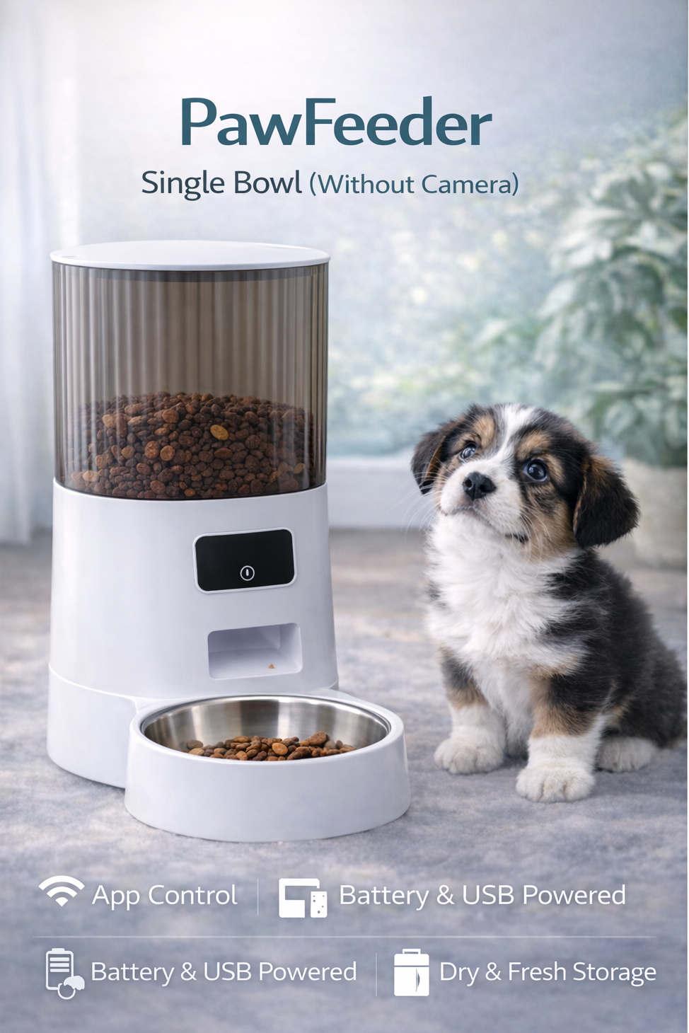 PawFeeder Smart feeder (Single Bowl)