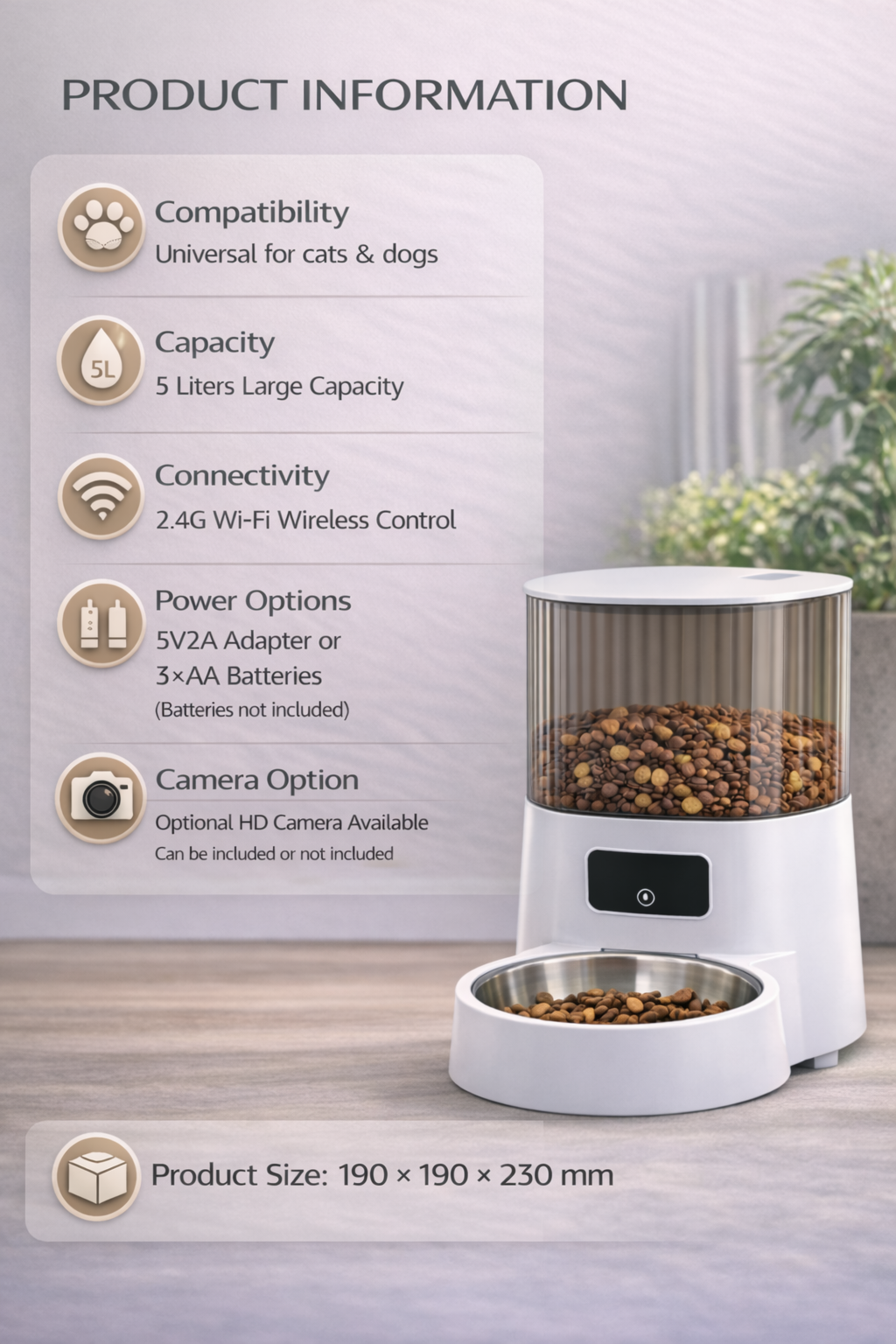 PawFeeder Smart feeder (Single Bowl)