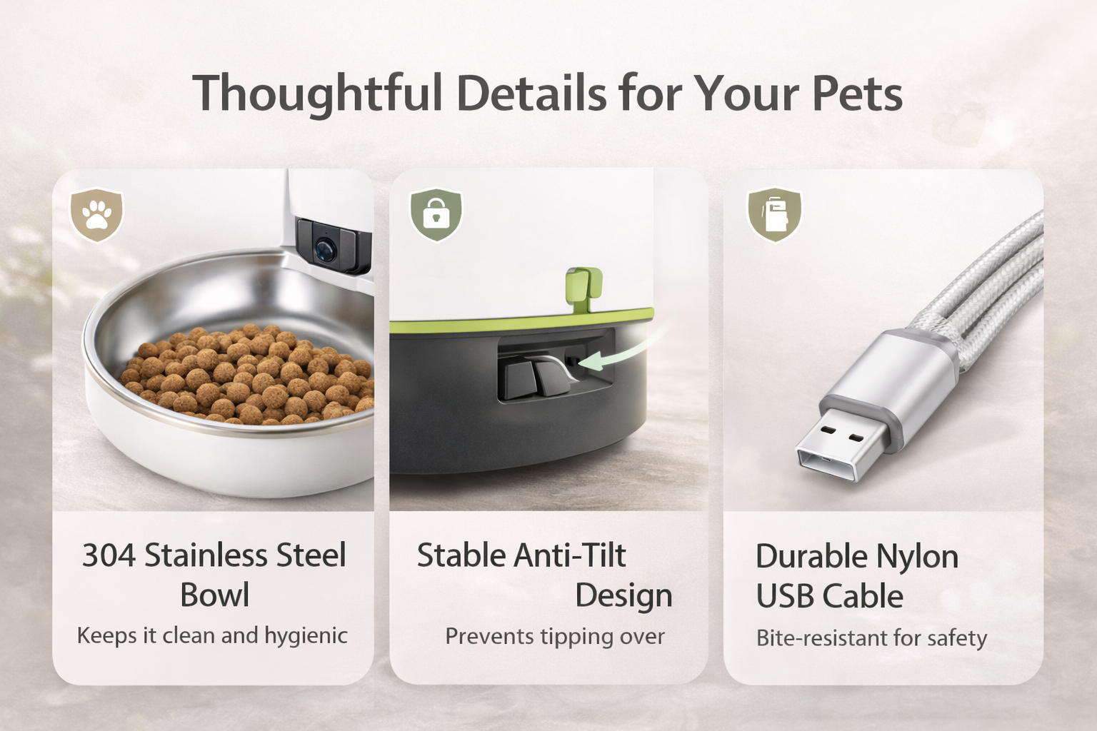 Smart Wi-Fi Pet Feeder with Camera