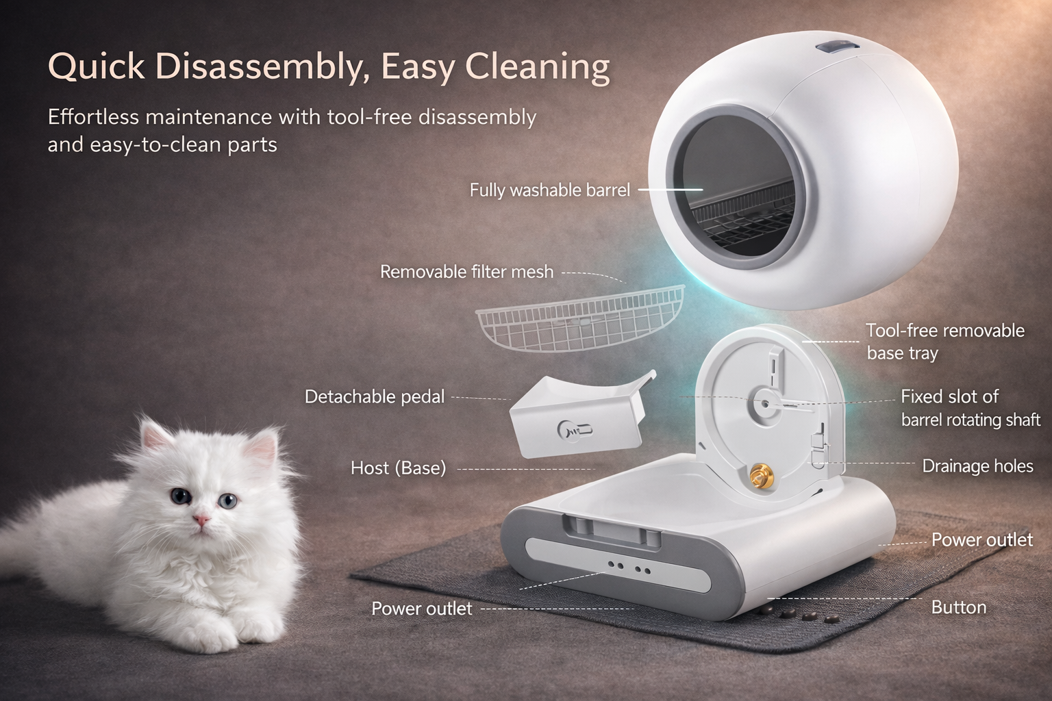 DOEL Smart – Self-Cleaning Cat Litter Box