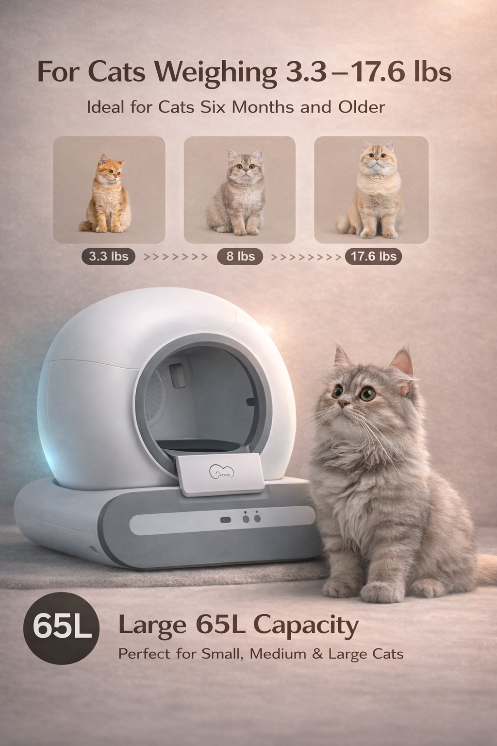 DOEL Smart – Self-Cleaning Cat Litter Box