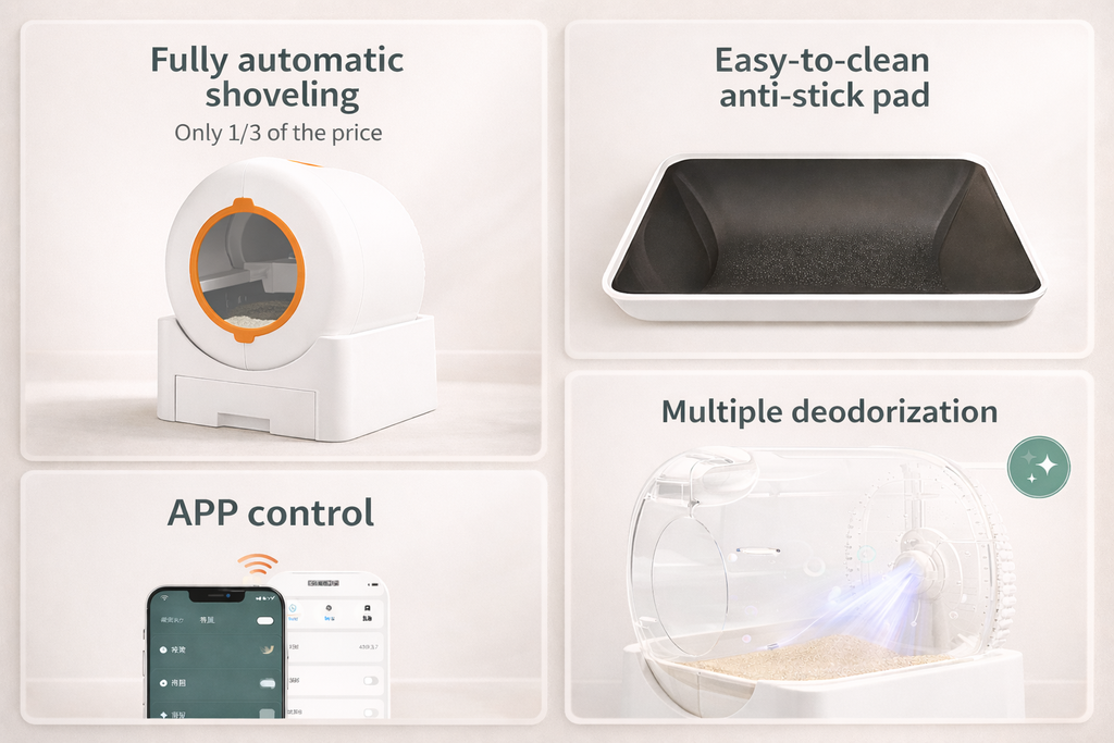 Automatic Smart Cat Litter Box – Large Capacity