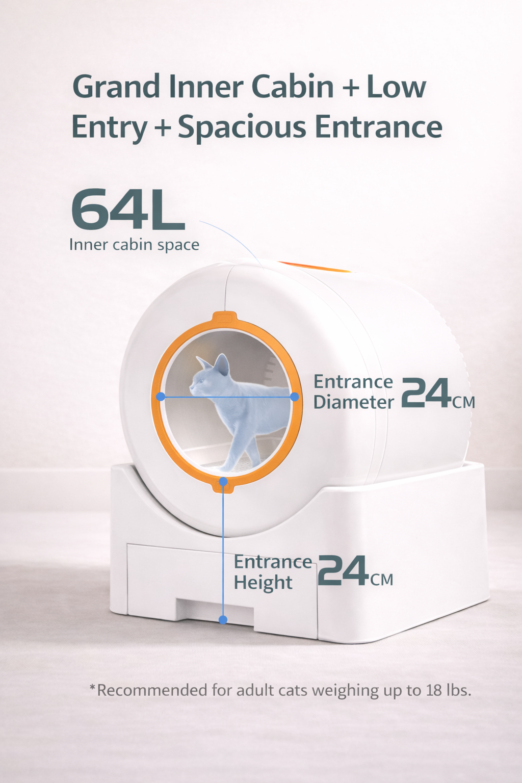 Automatic Smart Cat Litter Box – Large Capacity