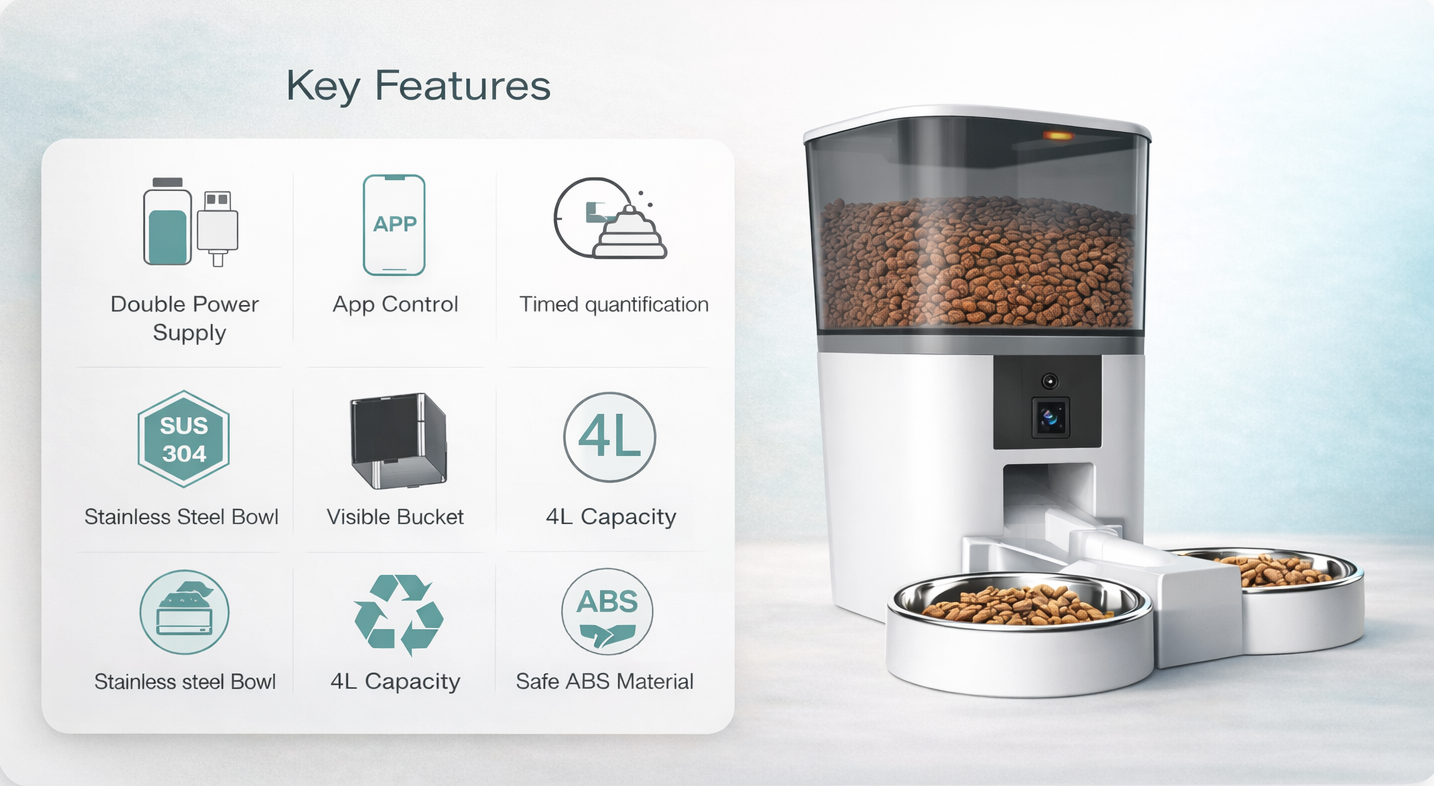 PetVision Smart Dual Bowl Feeder